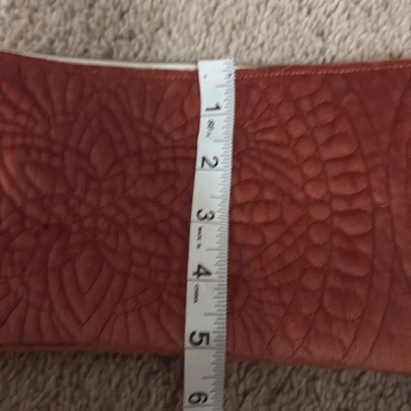 Set of Quilted Velvet Terracotta Pouches 4 Total - Picture 9 of 14